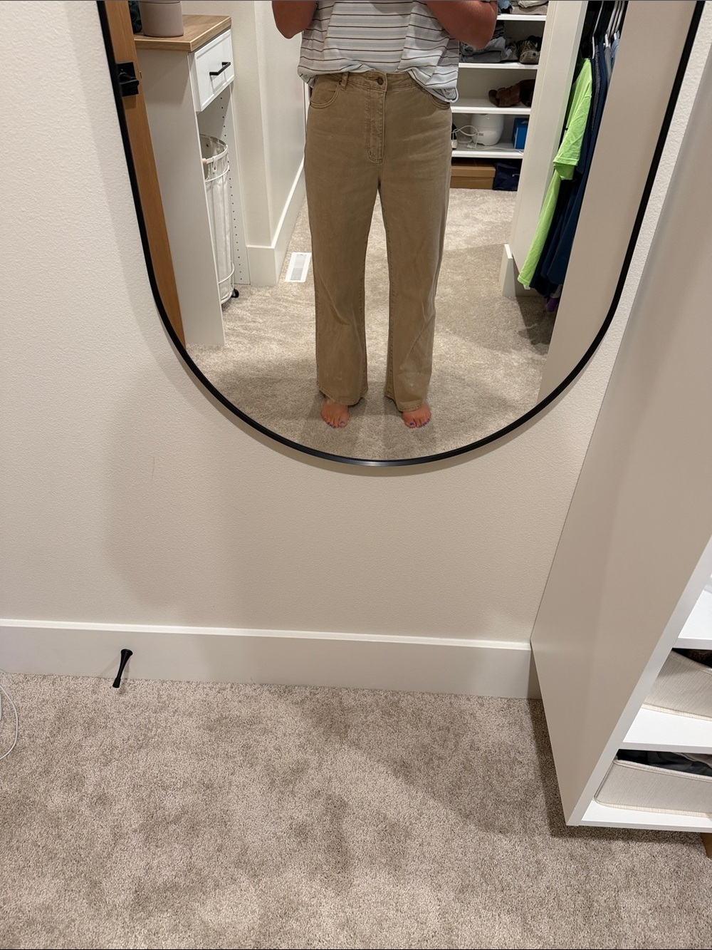 Rollas Wide-Leg Women's Jeans in Tan